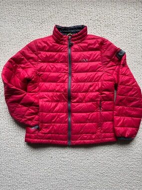 Lole Kids Red Quilted Lightweight Puffer Jacket